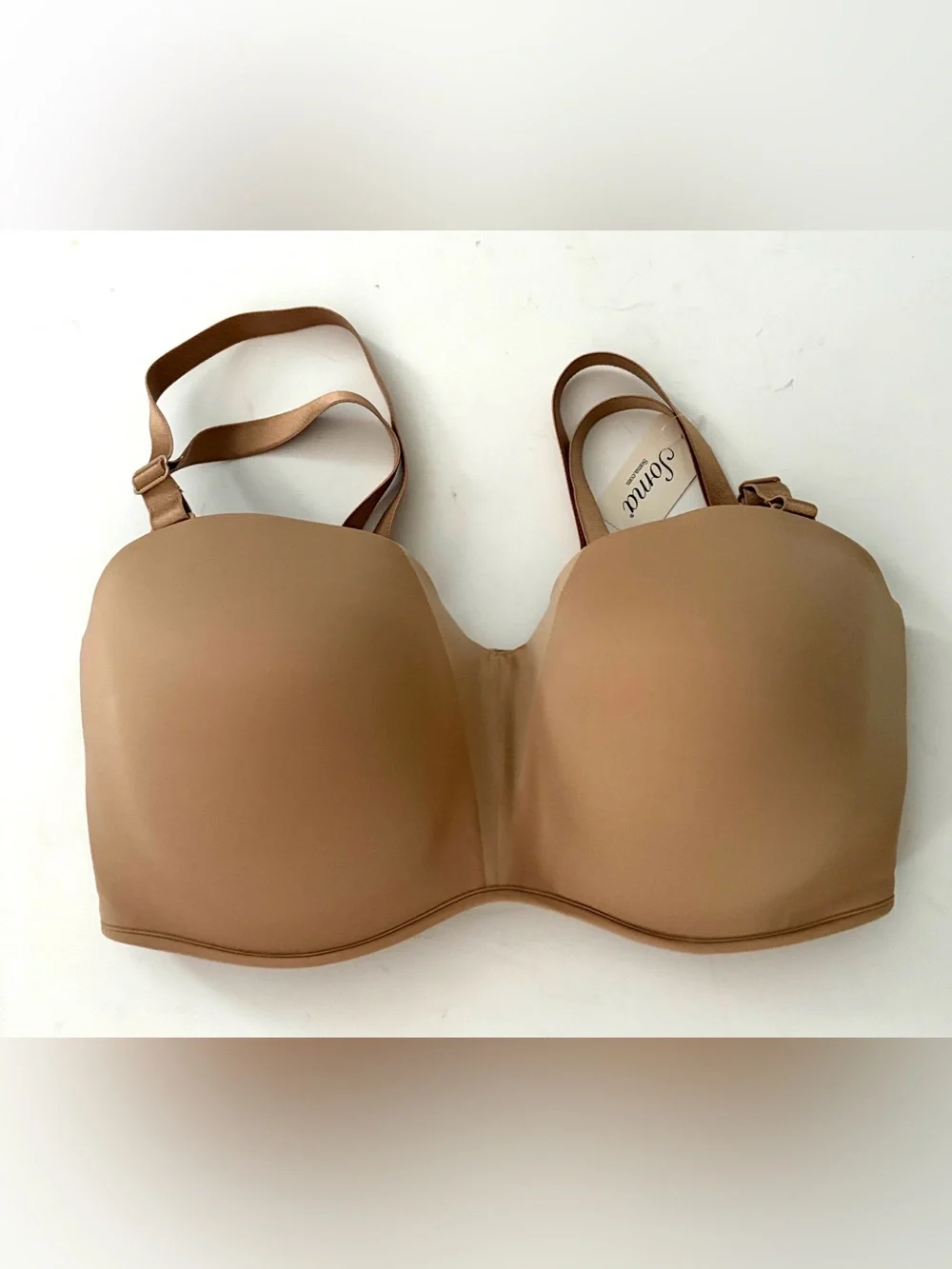 Soma Bra STUNNING Starlet Strapless Bra Convertable Color Soft Tan 36DDD